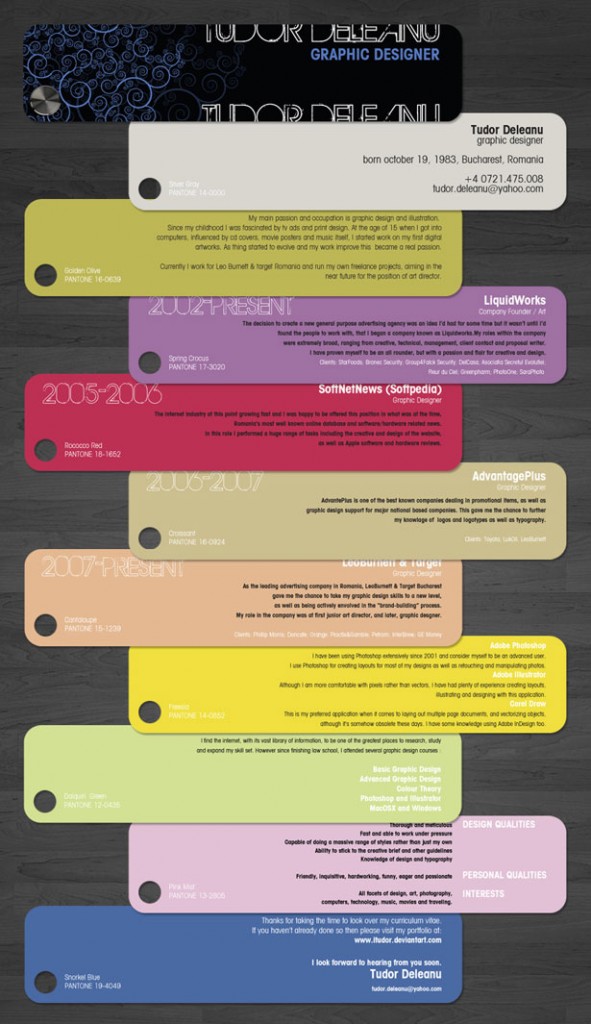 Creative Resume Design Ideas by techblogstop